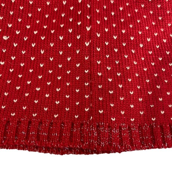 Nordic Reindeer Beanie Hat with Pompom Holiday Knit Cap - Picture 4 of 8